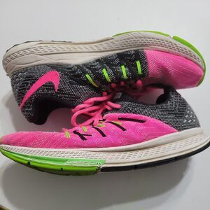 Nike Zoom‎ Elite 8 Shoes Womens 7 Athletic Sneaker Black Logo Mesh Upper Running